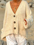 'Lottie' V-Neck Button Up Cardigan - Celes Fashion